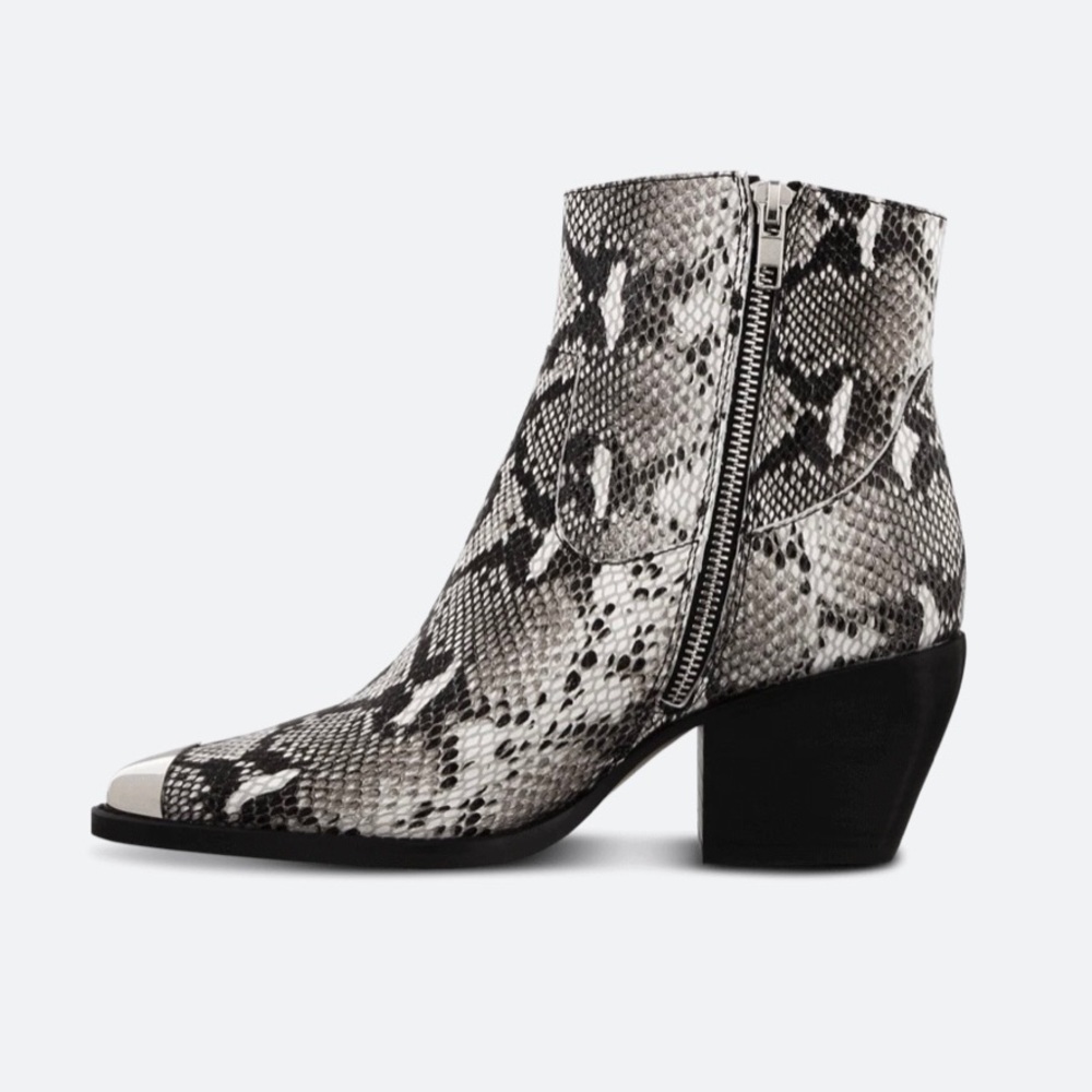 Tony Bianco Natural Snake ankle Boots